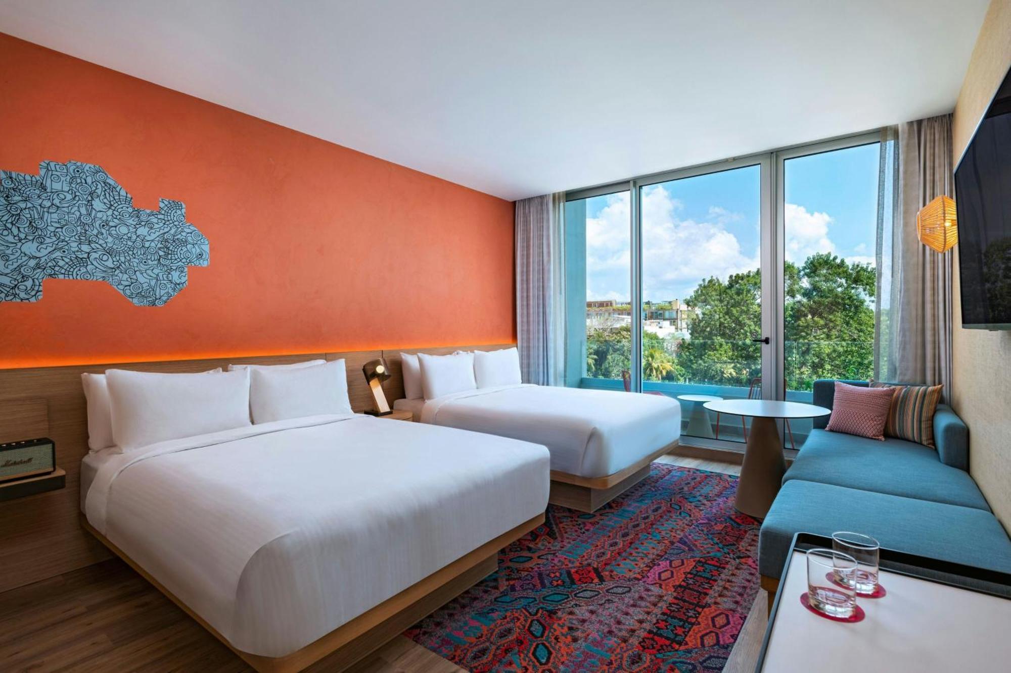 Aloft Playa Del Carmen Hotell Eksteriør bilde Deluxe Room