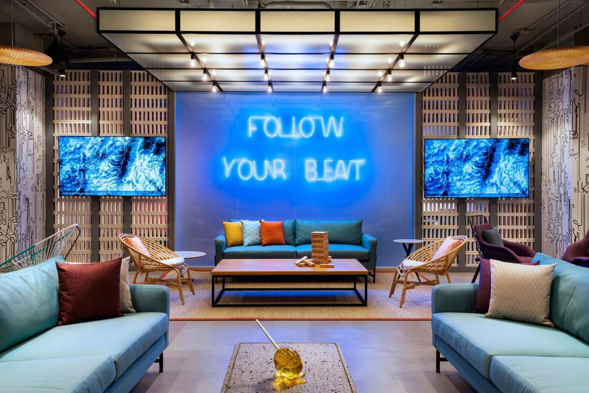 Aloft Playa Del Carmen Hotell Eksteriør bilde The lobby of the hotel
